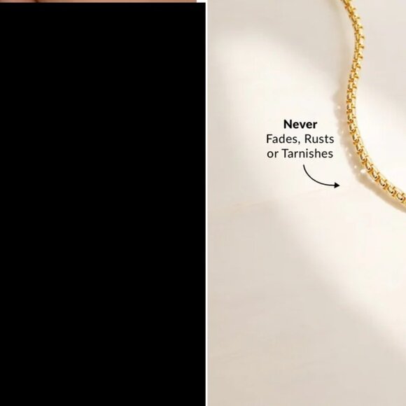 18K Gold Plated initial C & Sunburst Pendant Necklace by kitsune - Picture 6 of 6